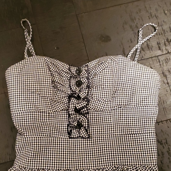 Bebe black and white checkered dress - Picture 4 of 4